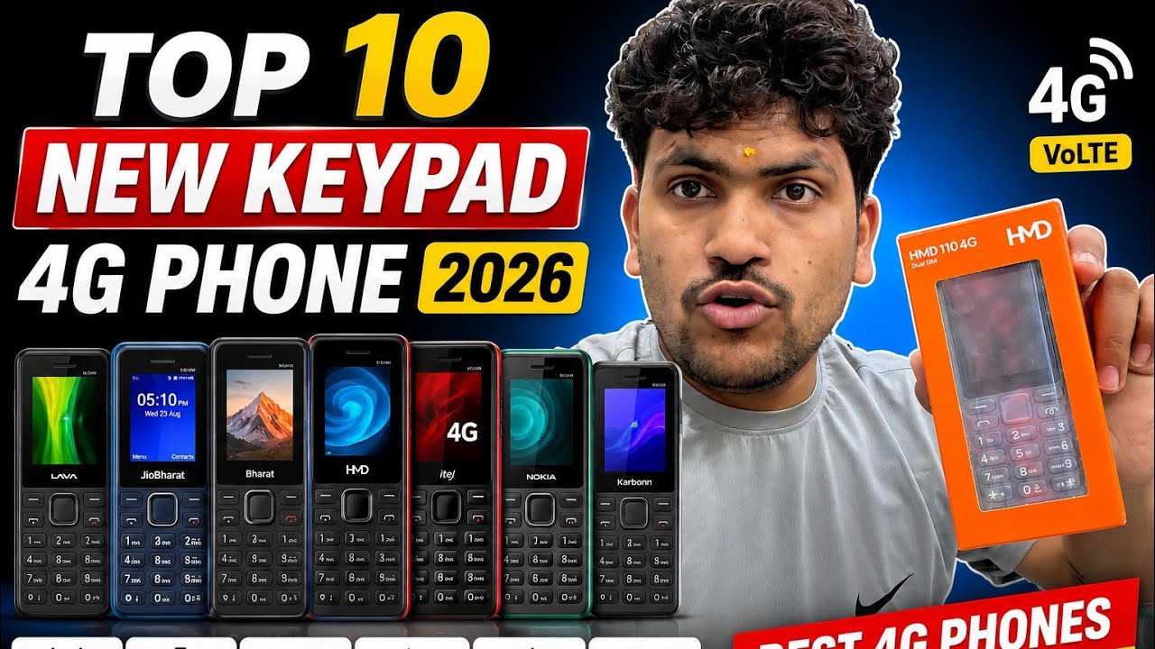 Top 10 New Keypad 4G Phone 2026 !!