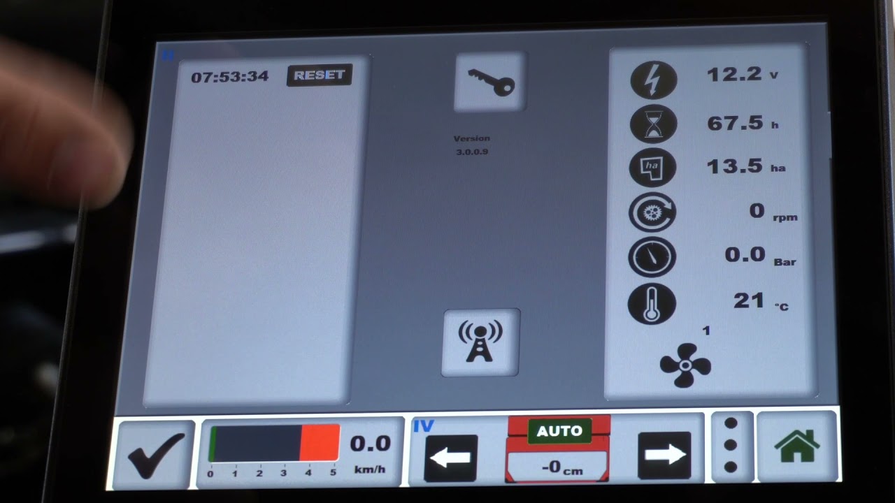 mechanische Unkrautbekämpfung/Steketee IC-Weeder // Funktionen Terminal // AGRAVIS Technik