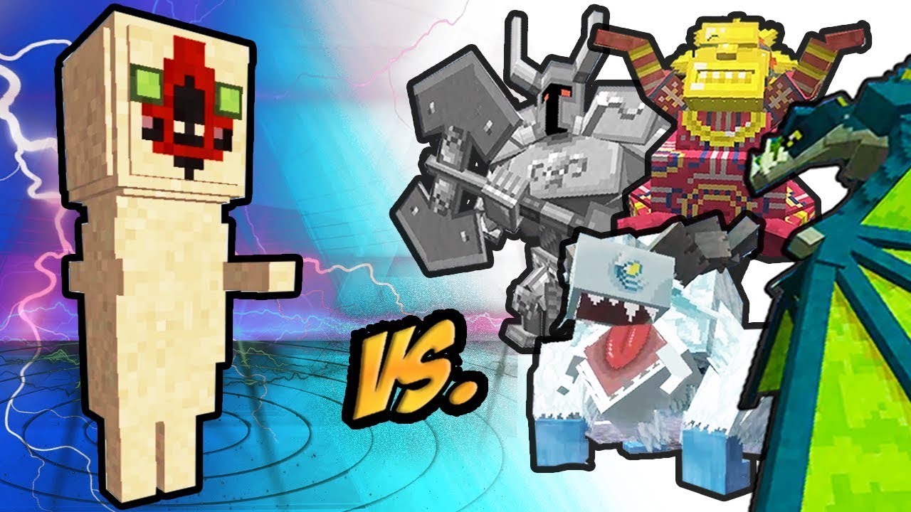 SCP-173 Vs. Mowzie’s Mobs Monsters in Minecraft