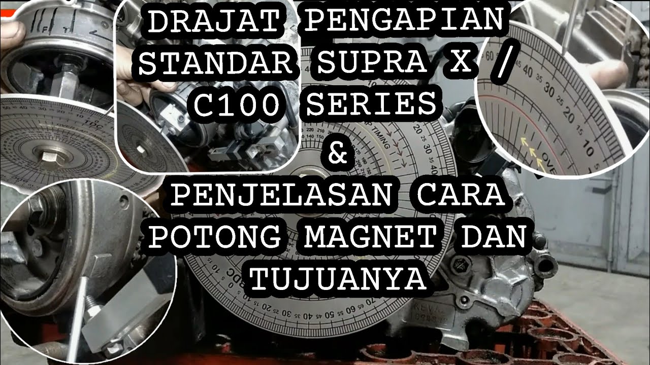 derajat pengapian standar supraX,grand ataupun C100 series