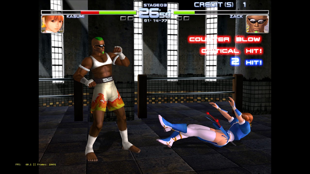 Flycast Libretro - NAOMI - Dead or Alive 2 Millennium