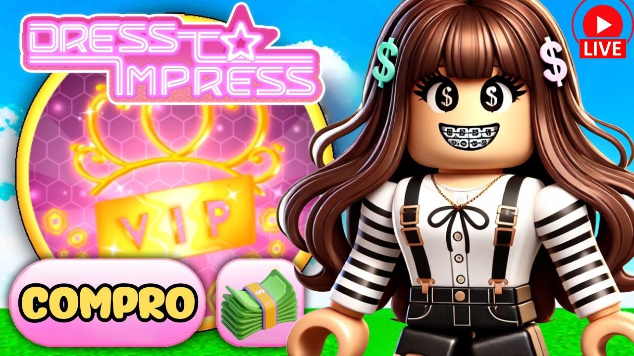 Alyssa compra VIP Pass su Dress to Impress Roblox in Live