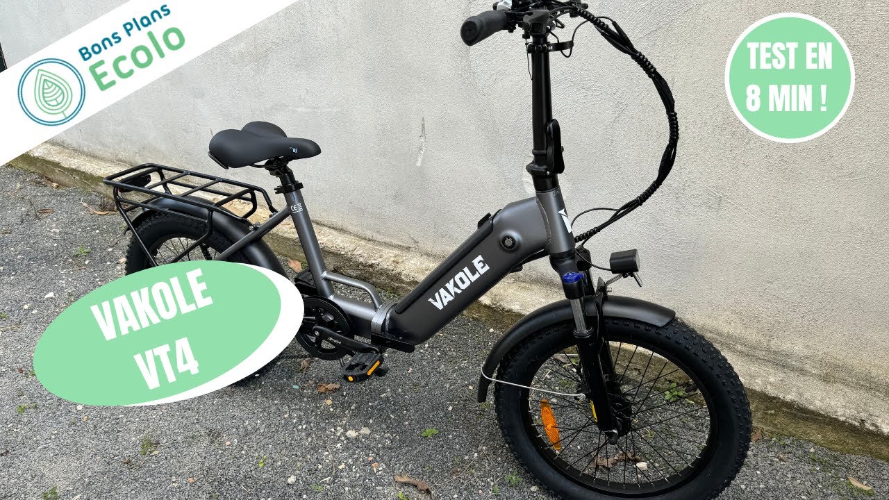 Vakole VT4 | On teste ce vélo électrique pliable et pas cher !