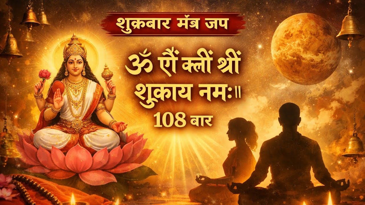 शुक्रवार मंत्र जाप 108 बार | Shukra Mantra Chant for Wealth, Love & Peace | Venus Healing Mantra