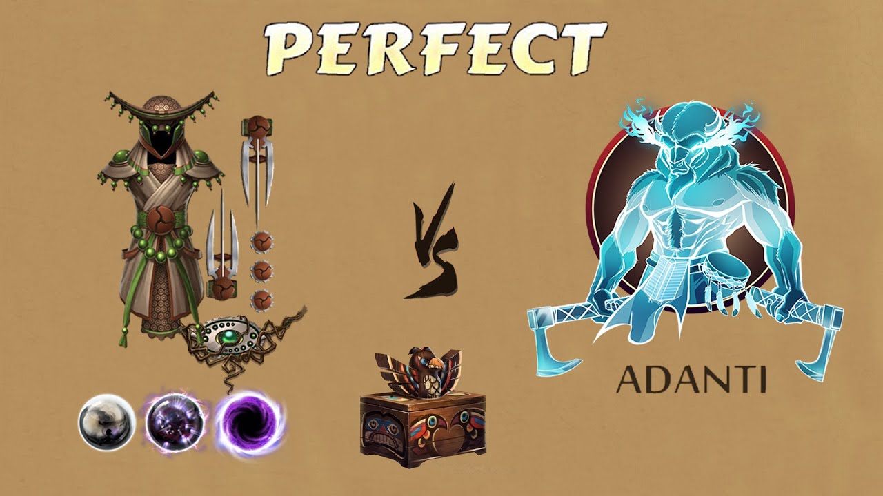 Shadow Fight 2 || FULL MONK SET vs ADANTI BOSS 「iOS/Android Gameplay」