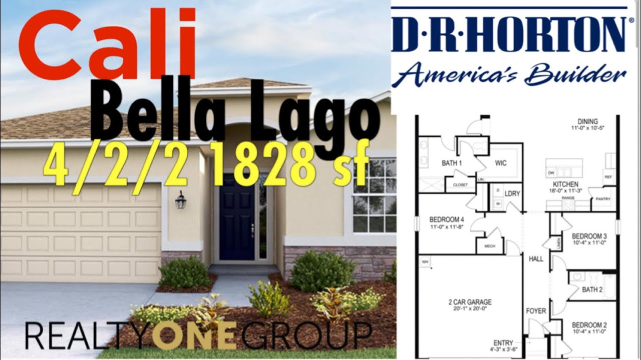 CALI Model Tour by D.R. Horton in Bella Lago New Construction Community in Parrish FL