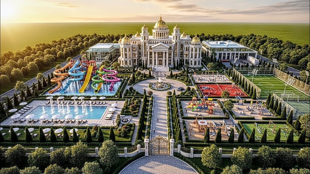 $1 Billion Royal Mega Mansion in Los Angeles #RoyalMansion#LuxuryPalace