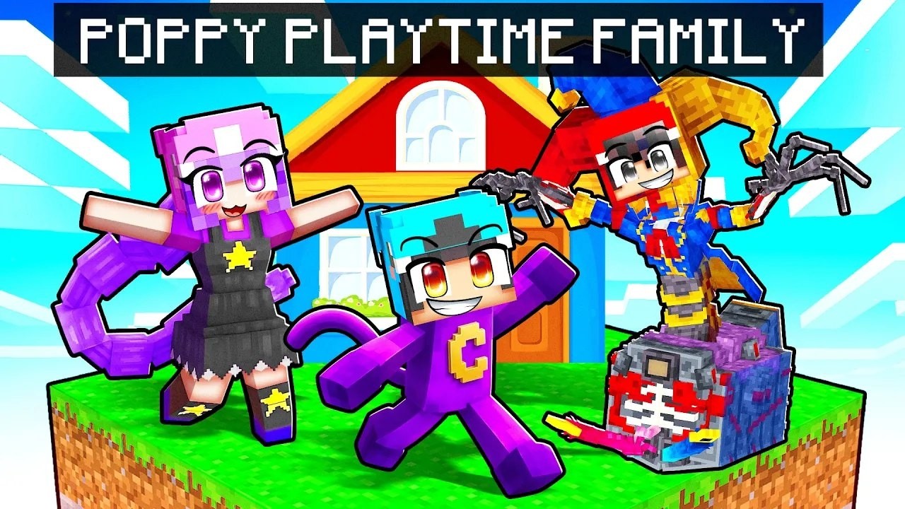 Having a POPPY’S PLAYTIME Family in Minecraft!