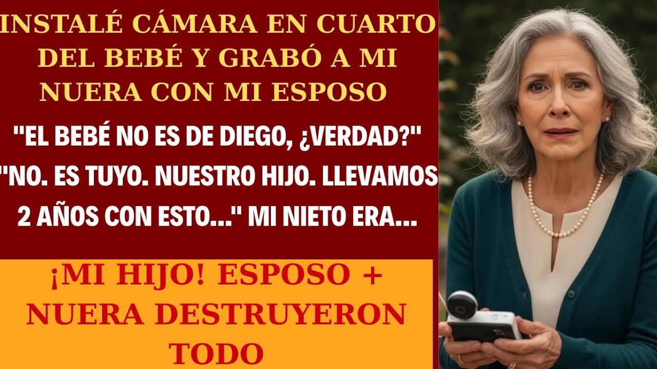 HISTORIAS REALES. Instalé cámara en cuarto del bebé. Grabó a mi esposo con mi nuera. Mi nieto era...
