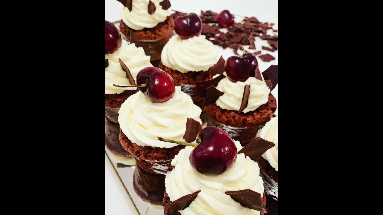 Cupcakes façon forêt noire au Thermomix & Guy Demarle