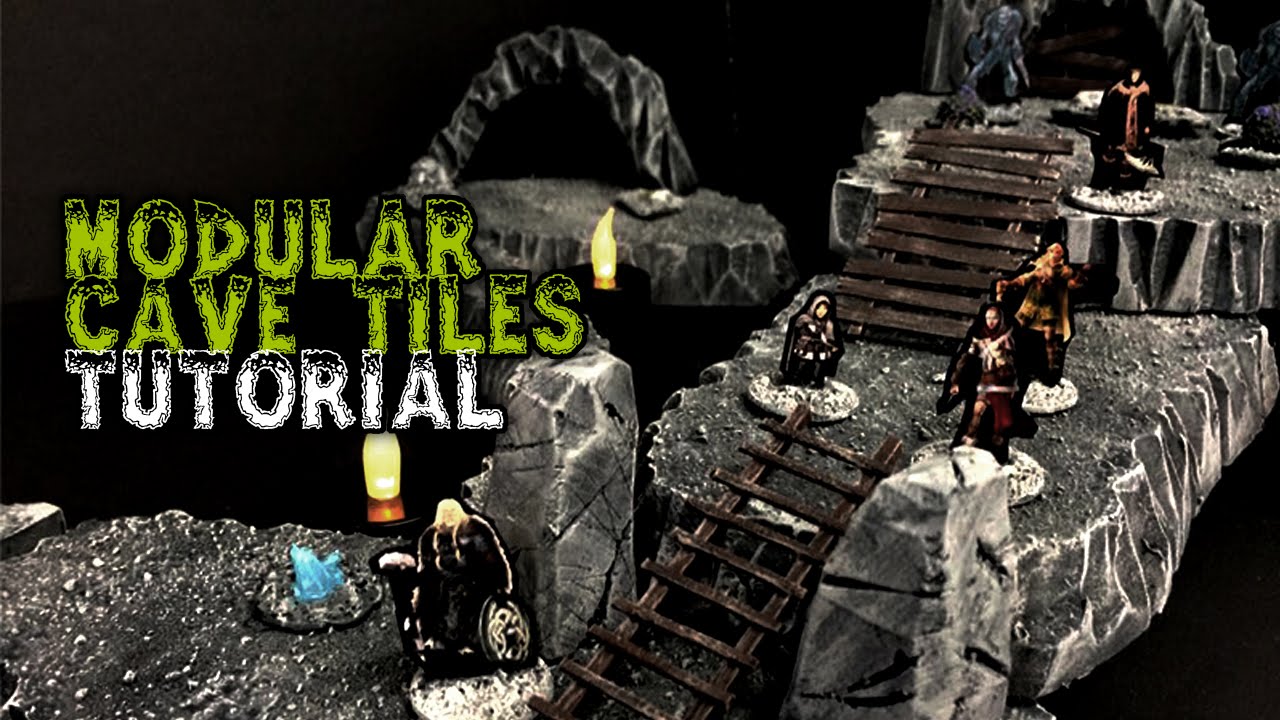 Modular Cave Tiles For D&D Tutorial (Episode 001)