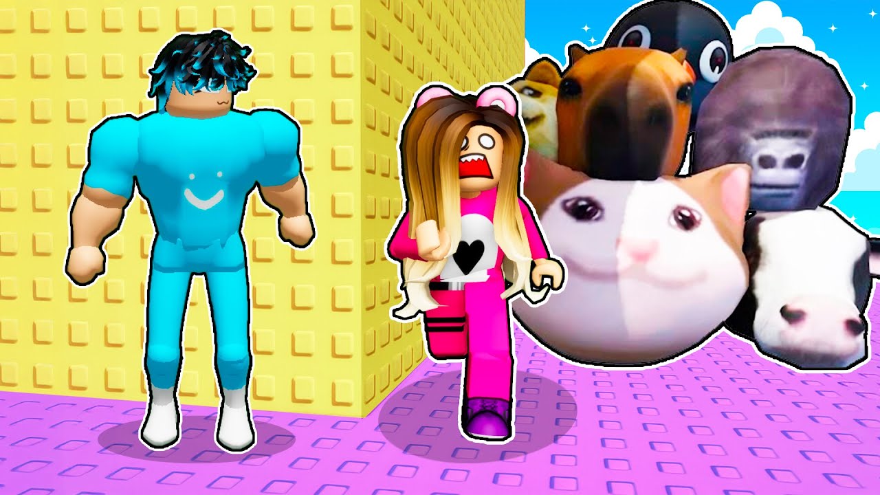 IMPOSIBLE ESCAPAR de la TORRE TROLL de los ANIMALES GUSANO! con ELA en Roblox