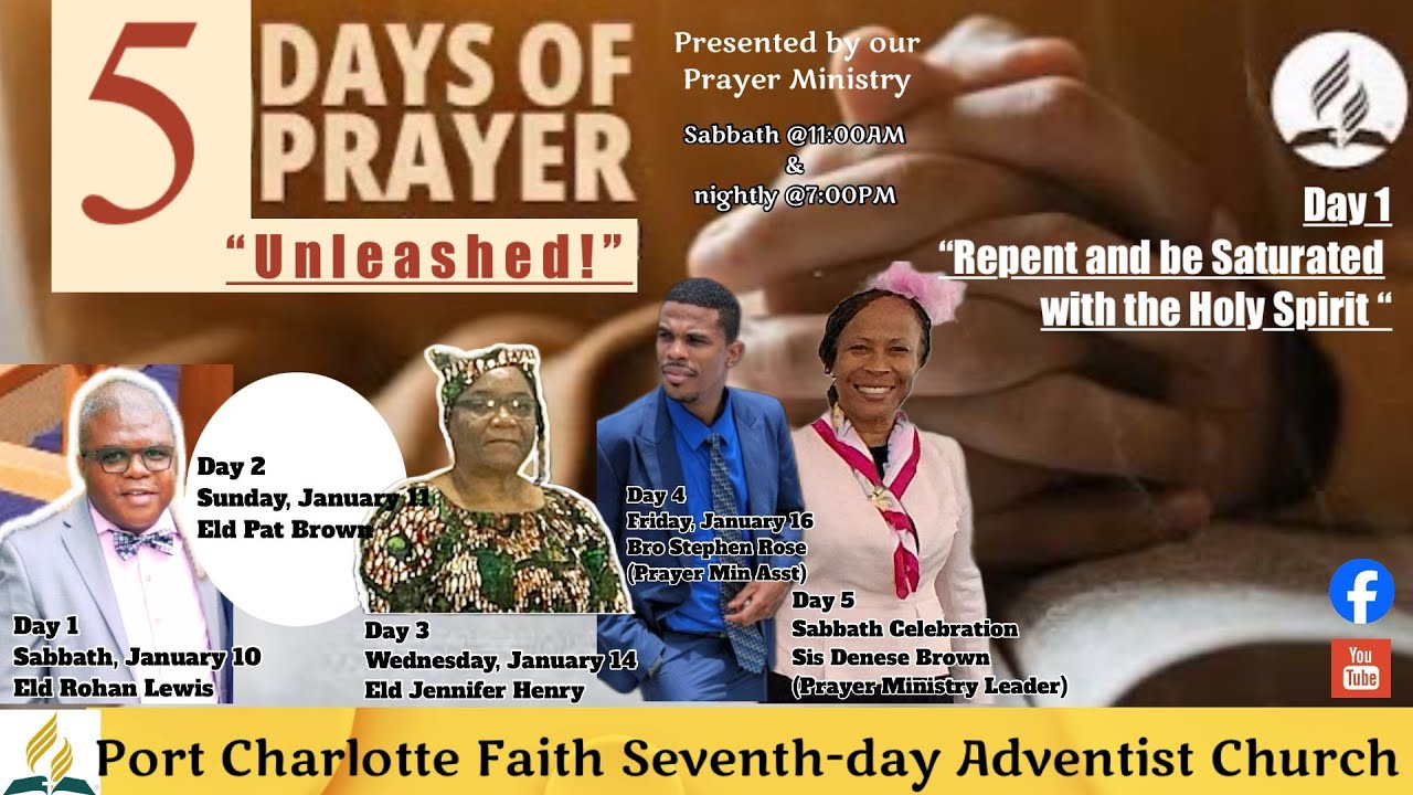 5 DAYS OF PRAYER /Sabbath Divine Service /Repent and be Saturated with the Holy Spirit - Rohan Lewis