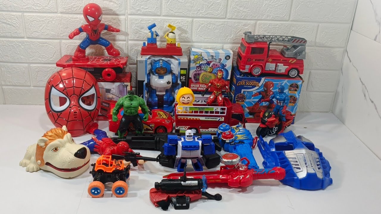 🎁Fun Toys UNBOXING Spider-Man RESCUE AVENGER, Robot, Car, Toy Collection, ASMR TOYS | Review Toys 20