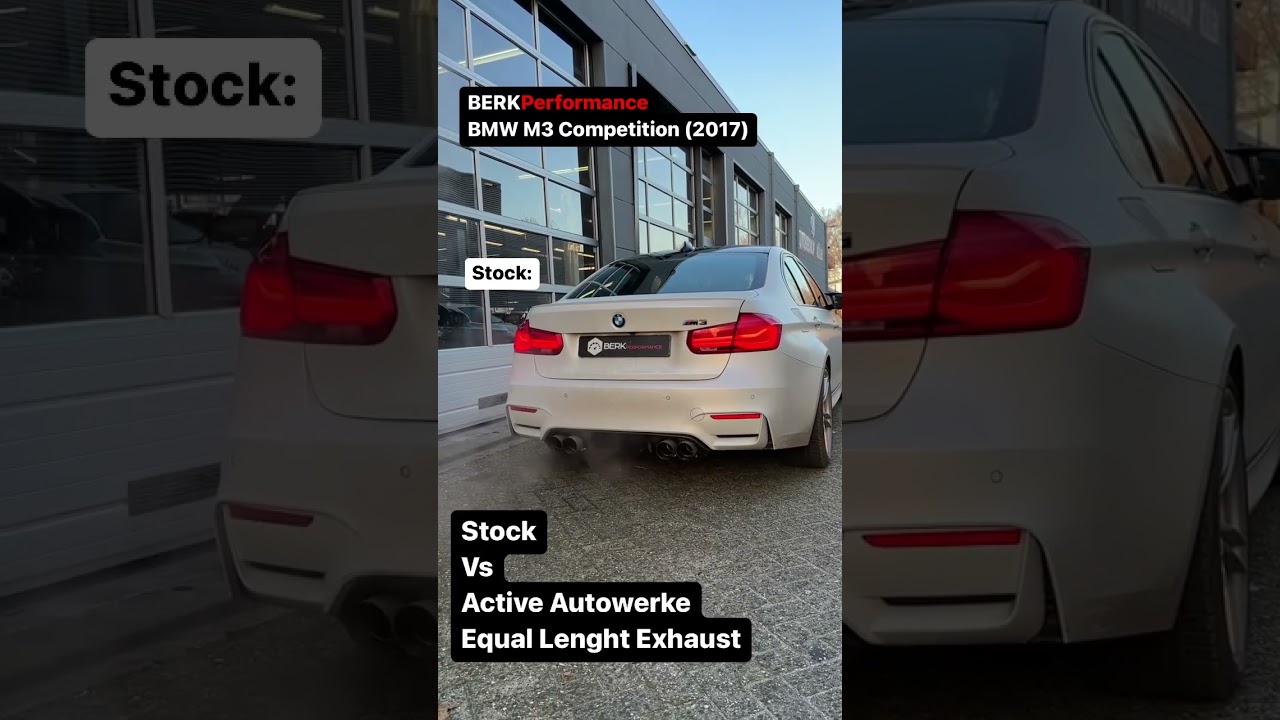 Sound comparison: Stock vs Active Autowerke Equal Length Exhaust BMW M3 F80
