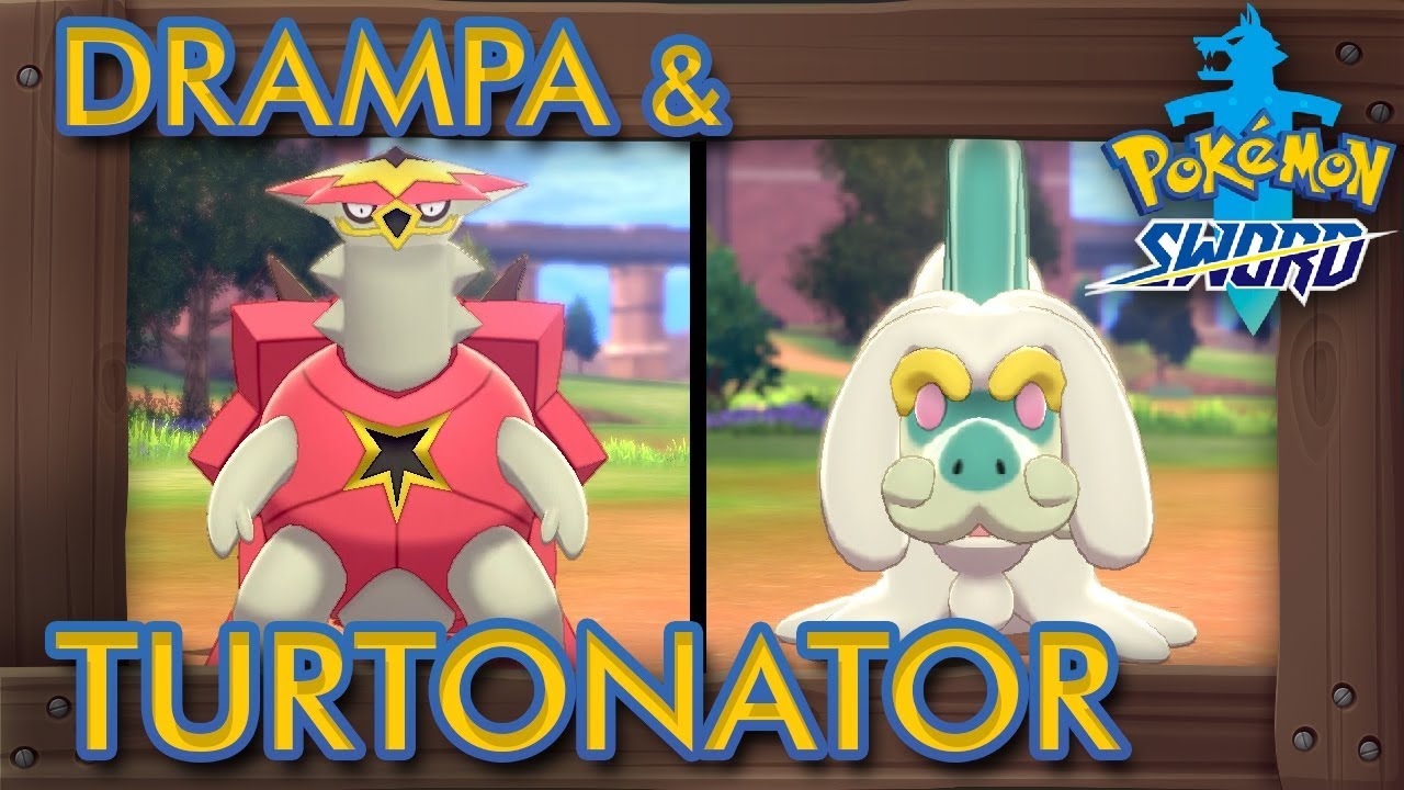 Pokémon Sword & Shield - How to Catch Turtonator & Drampa (2% Rarity Pokémon)