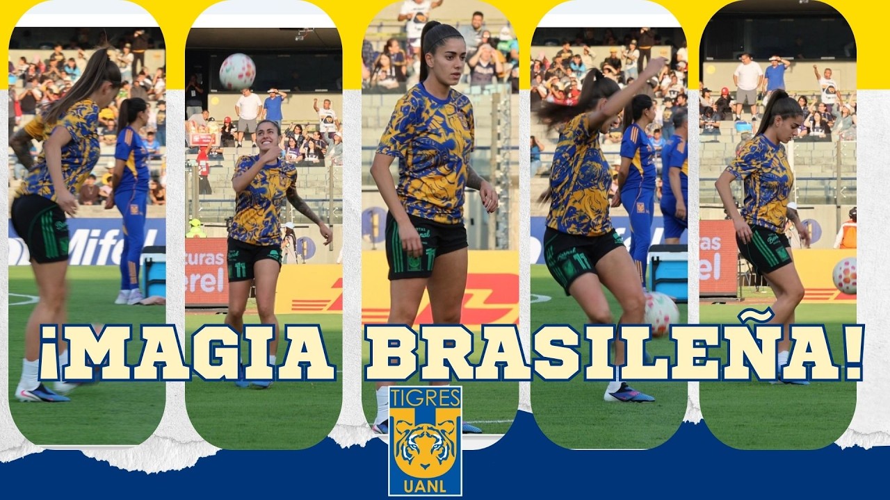 Tigres Femenil: Jheniffer Cordinali muestra toda su magia con el balón en Ciudad Universitaria