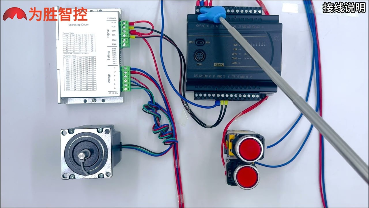 SeekU FX3u PLC Transistor output pluse instruction