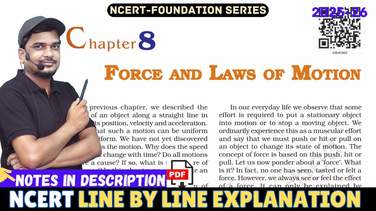 Force and Laws of Motion- Class 9 Science chapter 8 [Full Chapter]