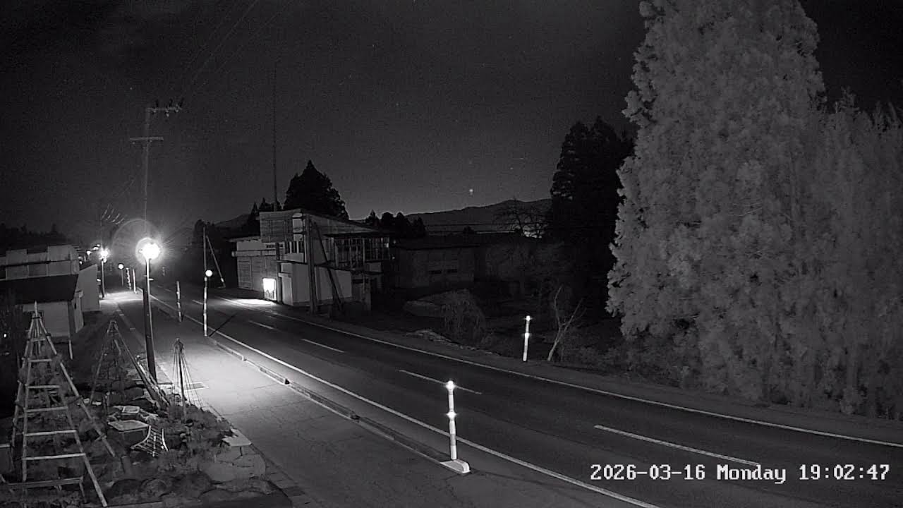 山形県長井市勧進代県道11号ライブカメラ Yamagata Nagai Live camera.world.cam