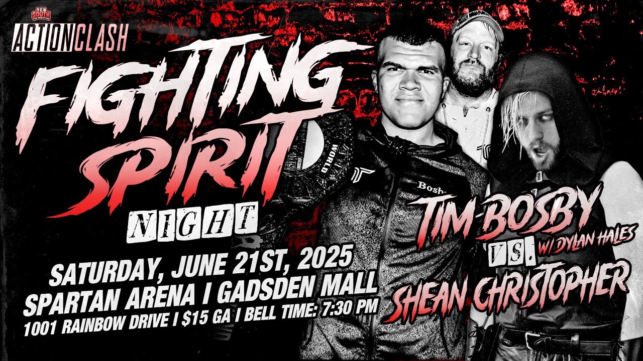 [FULL MATCH] Shean Christopher vs Tim Bosby (C) w/ Dylan Hales - ACTION Wrestling World Championship