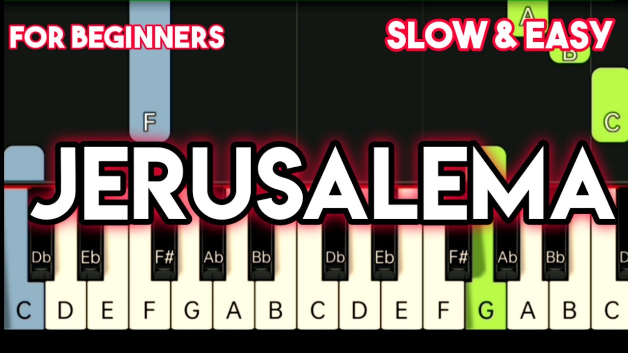 MASTER K.G. - JERUSALEMA | SLOW & EASY PIANO TUTORIAL