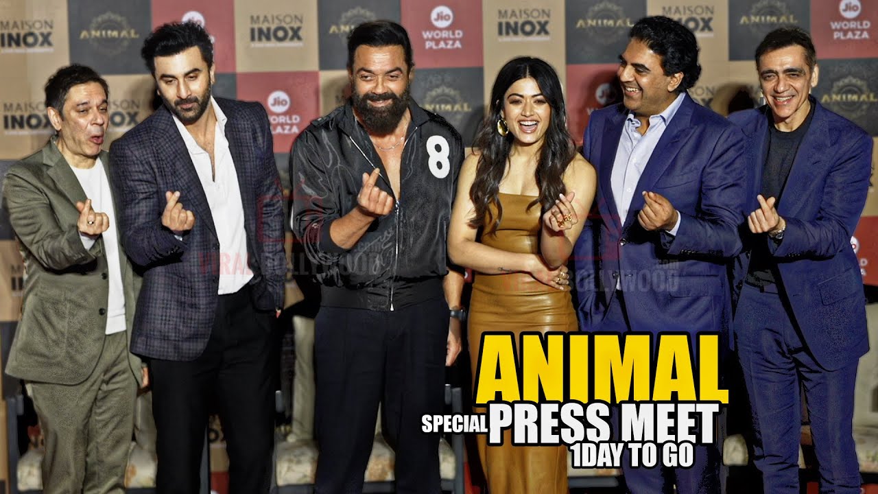 UNCUT - Animal Special Press Meet | Ranbir Kapoor, Bobby Deol, Rashmika Mandanna | Pvr Inox Opening