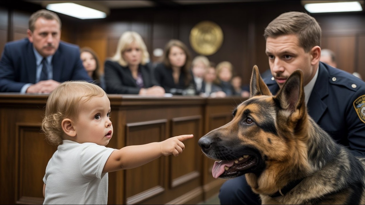 The Courtroom Fell Quiet When a 3-Year-Old Pointed at a Police Dog and Said Two Words