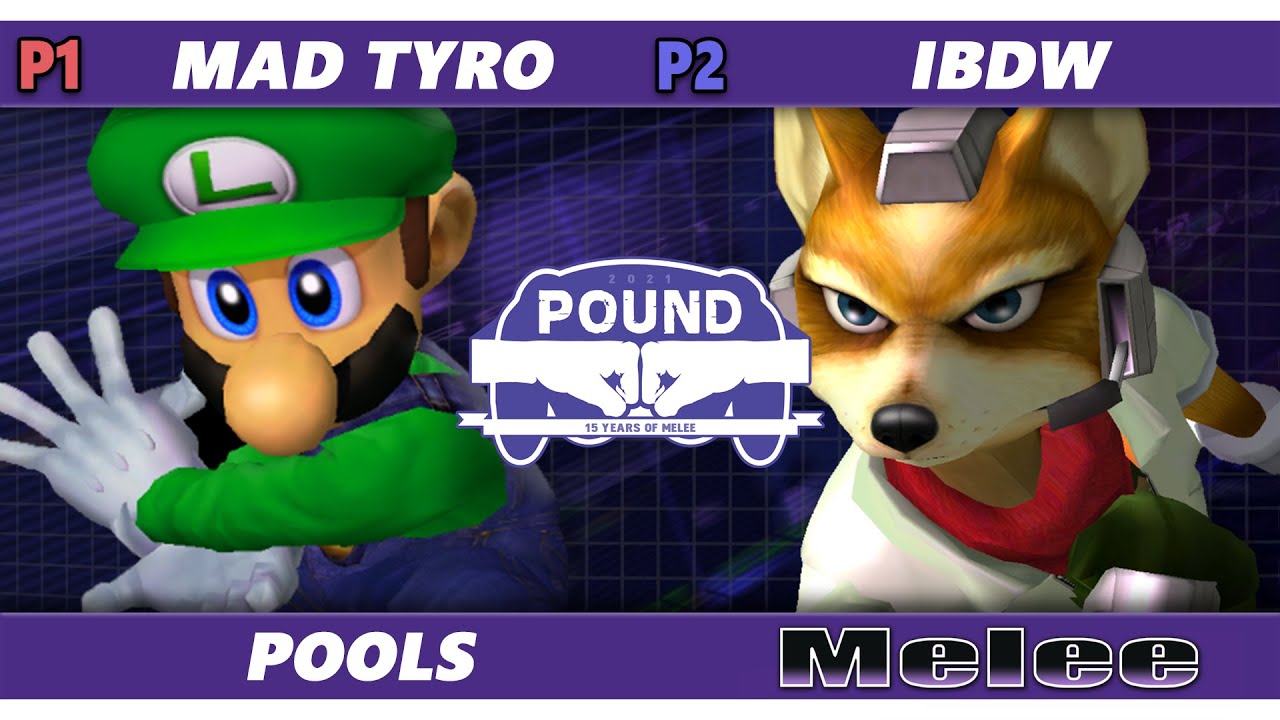 Pound 2021 - iBDW (Fox) Vs. Mad Tyro (Luigi) SSBM Melee Tournament