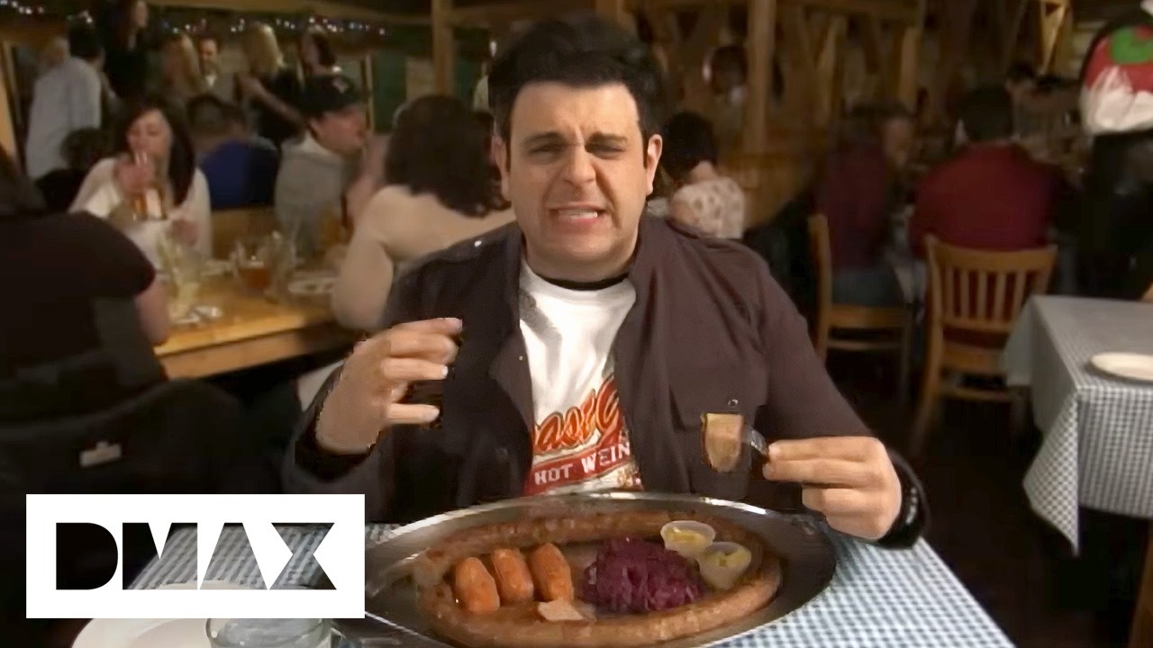 Adam Richman Becomes a Viking to Slay a Forty Inch Sausage | Man V. Food