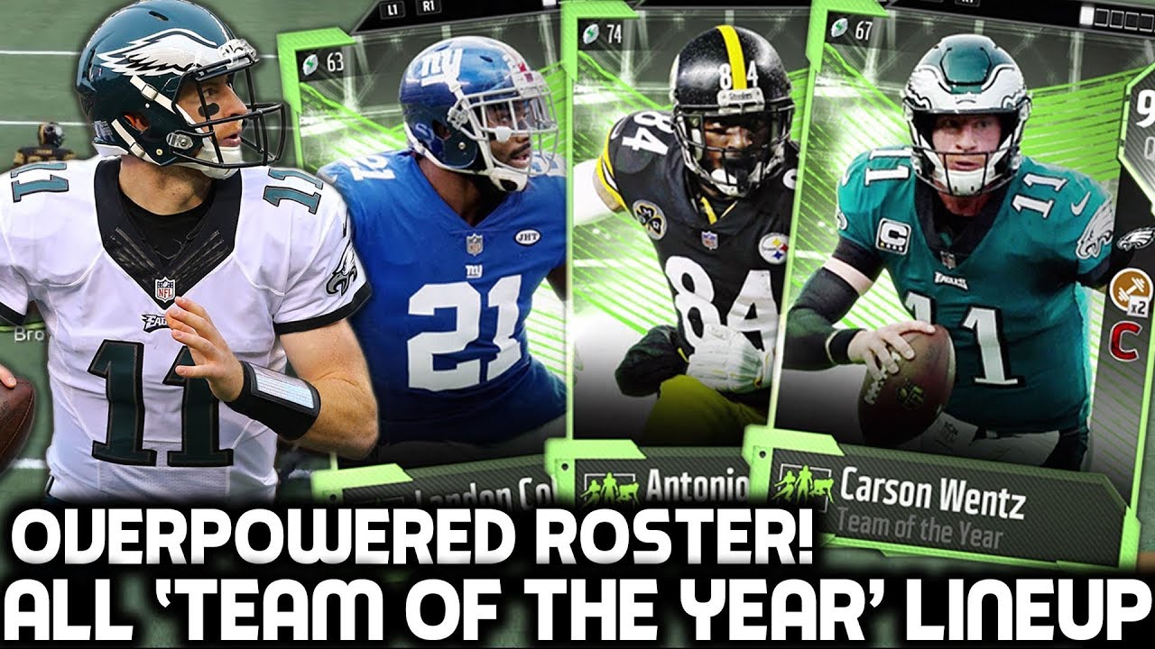 ALL 'TEAM OF THE YEAR' TEAM! OVERPOWERED SQUAD BUILDER! Madden 18 Ultimate Team
