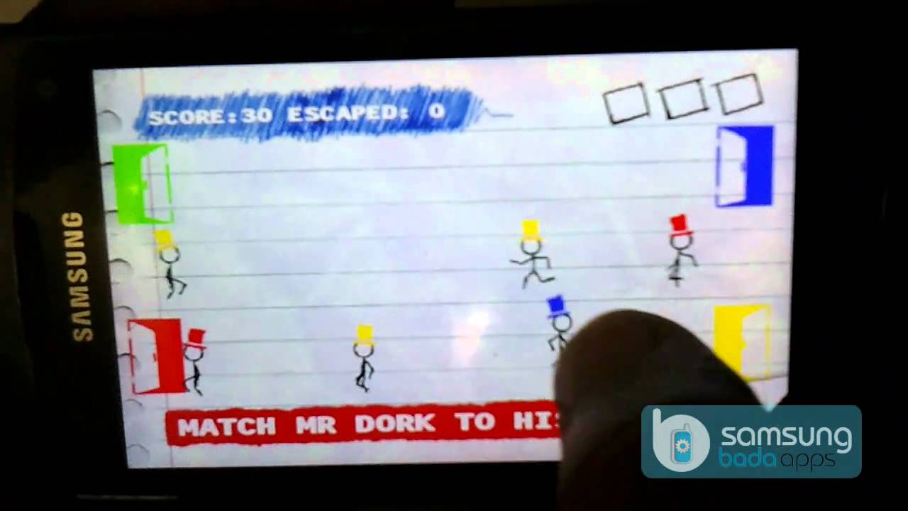 Mr. Dork! for Samsung Wave Phones (Bada OS): Gameplay on s8530