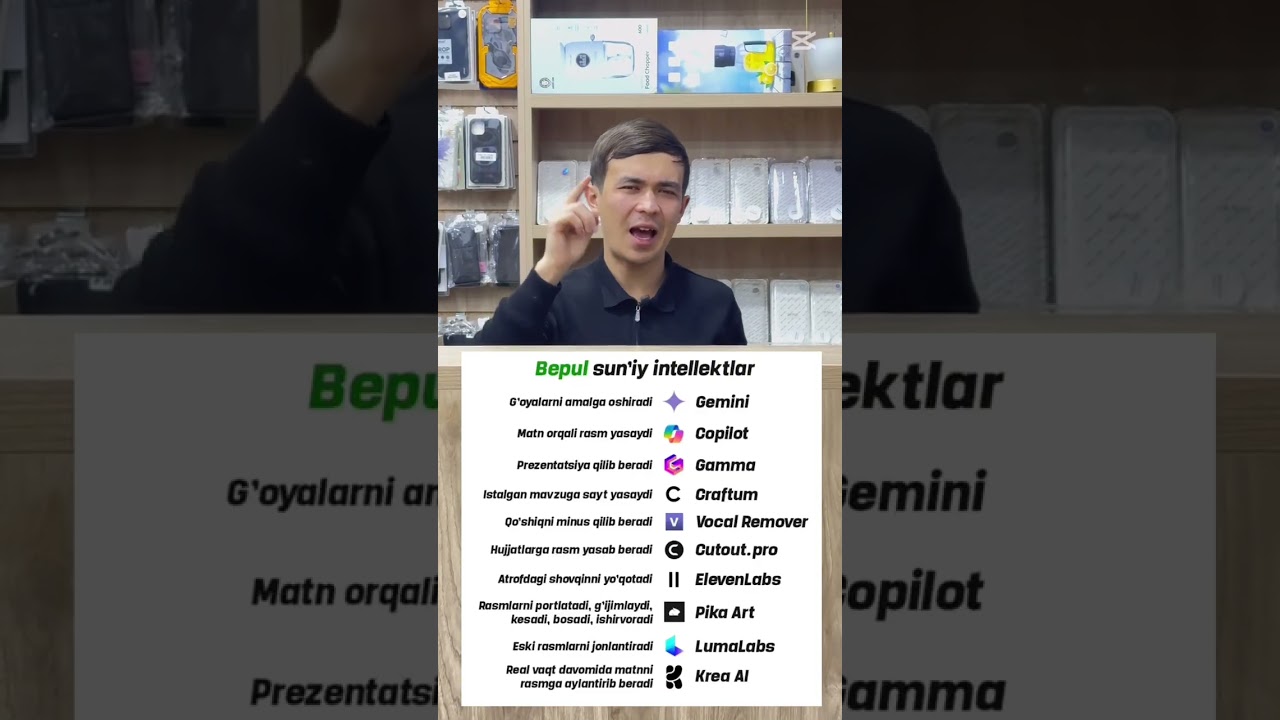 🔮Bepul suniy intelektlar aniq bittasi boʻlsa ham kerak boʻlib qoladi😉