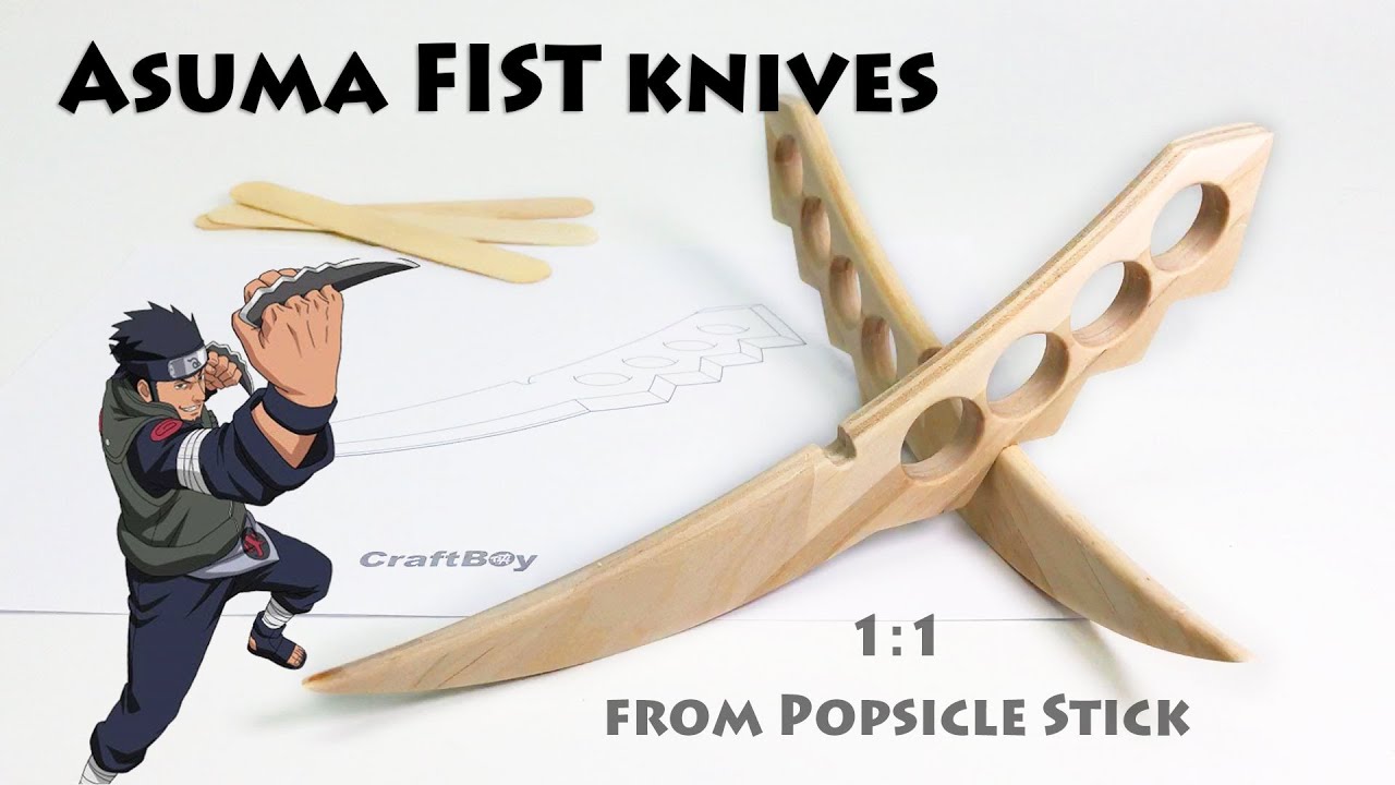 Ножи Asuma Sarutobi FIST от Popsicle Sticks