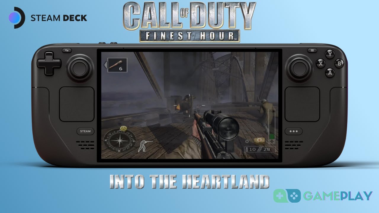 Call of Duty Finest Hour Into the Heartland Steam Deck Gameplay Walkthrough