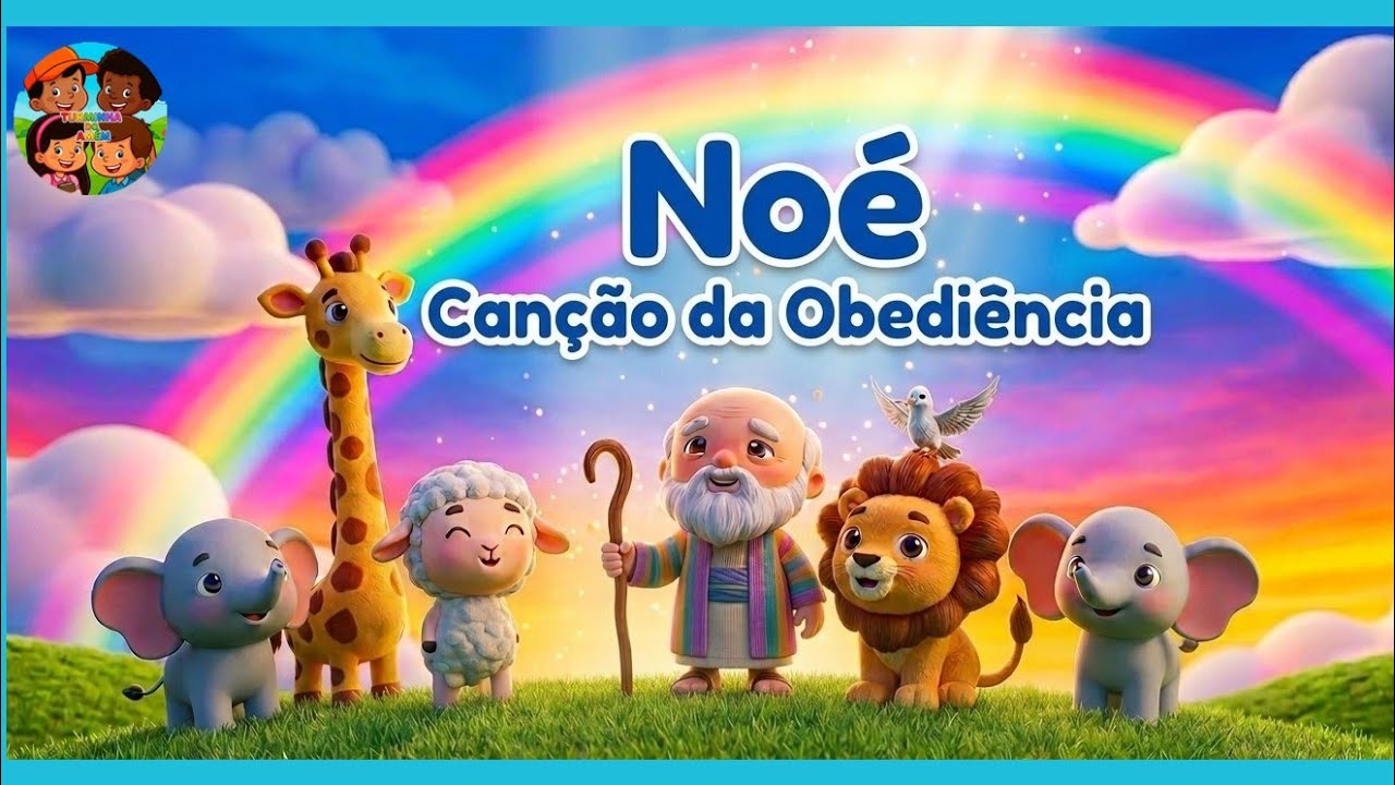 A Arca de Noé: Canção da Obediência 🦁🌊 | Turminha do Amém