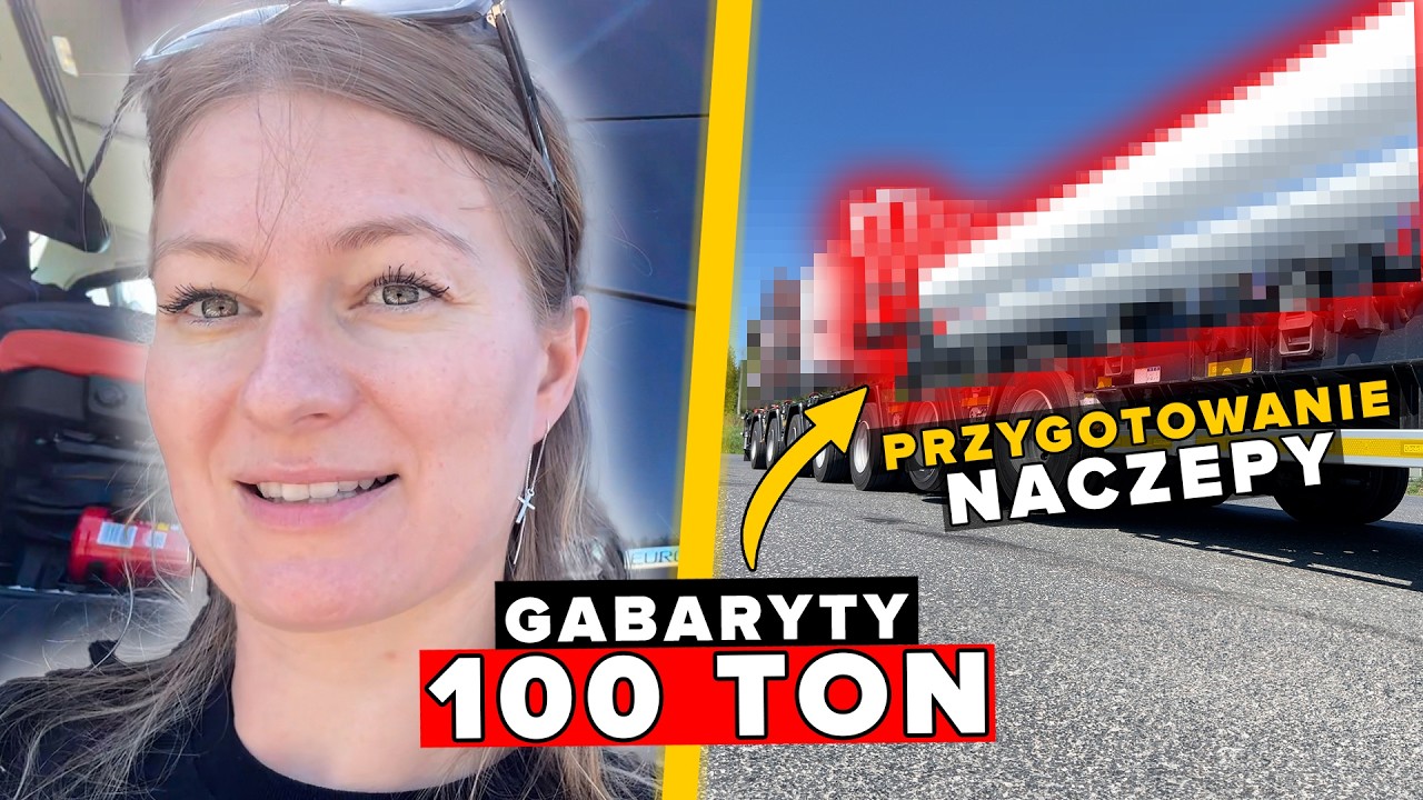 GABARYTY- 100 TON ŁADUNKU! OVERSIZE TRANSPORT- 100 TONS OF CARGO!
