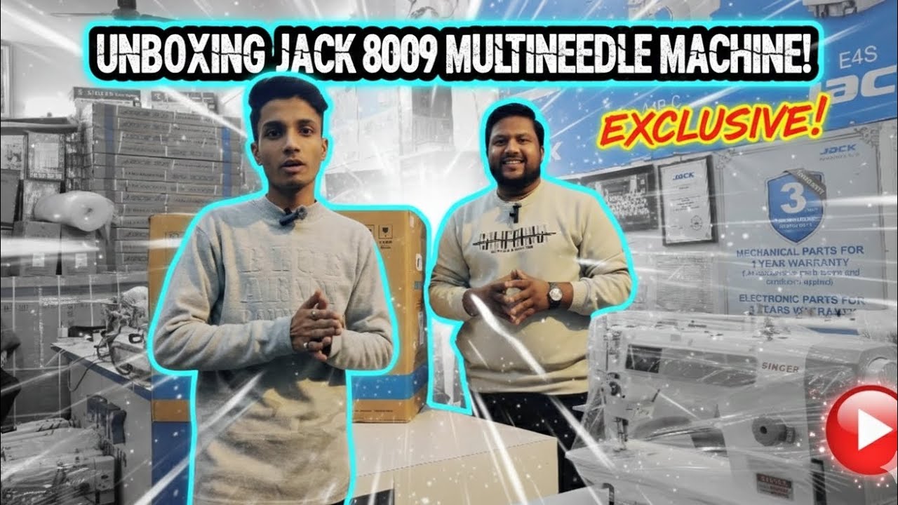 JACK 8009 MULTI NEEDLE MACHINE UNBOXING AND REVIEW 🤯😱😍... ALL EYES ON THIS GUYS 😉😁😍... 