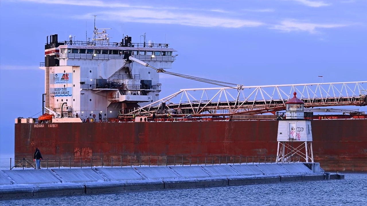 Indiana Harbor - A Frozen Landscape in Two Harbors
