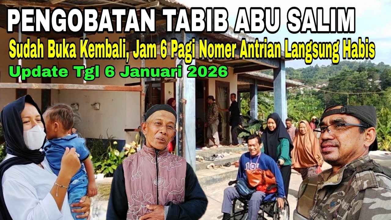 VIRAL PENGOBATAN TABIB ABU SALIM | NOMER ANTRIAN JAM 6 PAGI SUDAH HABIS