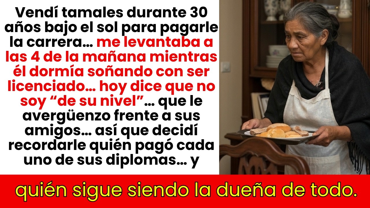 Vendí Tamales 30 Años Para Pagarle la Carrera. Ahora Que Es Licenciado, Dice Que No Soy 'De Su Nivel