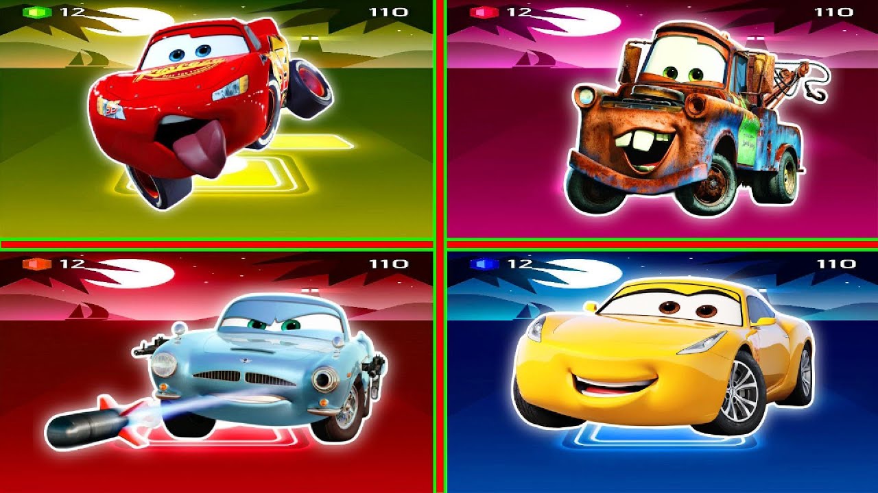 Lighting McQueen eater 🆚 McQueen Cars - Tiles Hop EDM Rush