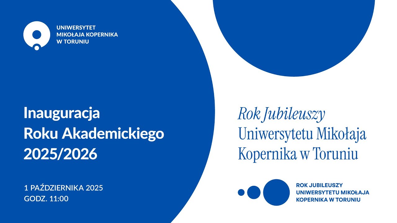 Inauguracja Roku Akademickiego 2025/2026 na Uniwersytecie Mikołaja Kopernika w Toruniu