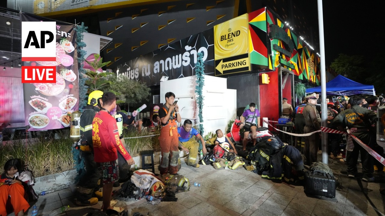 LIVE: Aftermath of deadly Bangkok pub fire