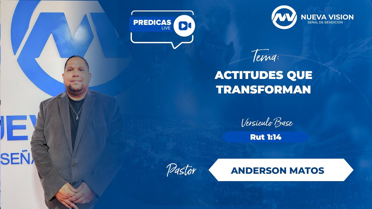 🔥 📖 🎙️ PRÉDICAS LIVE #75 – ACTITUDES QUE TRANSFORMAN | Pastor Anderson Matos (EE.UU. – New Jersey)