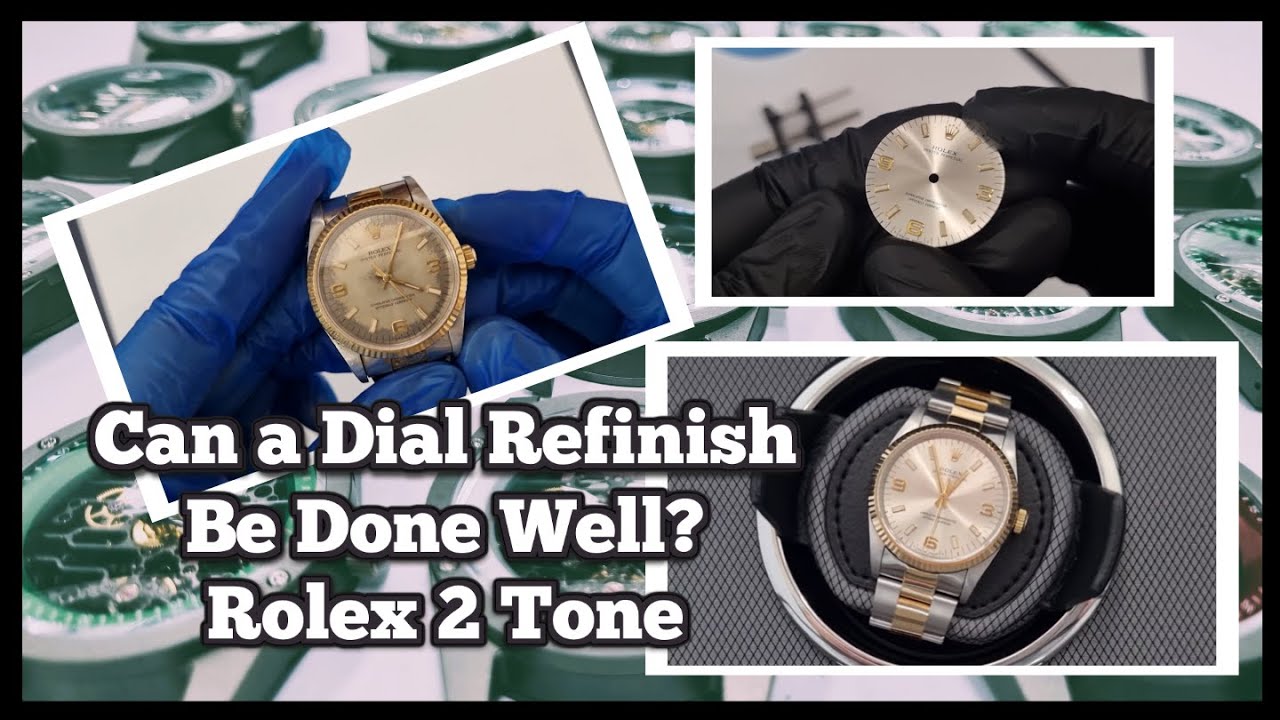 Rolex 14233 34mm Oyster Perpetual Bi-Metal with Dial Refinish