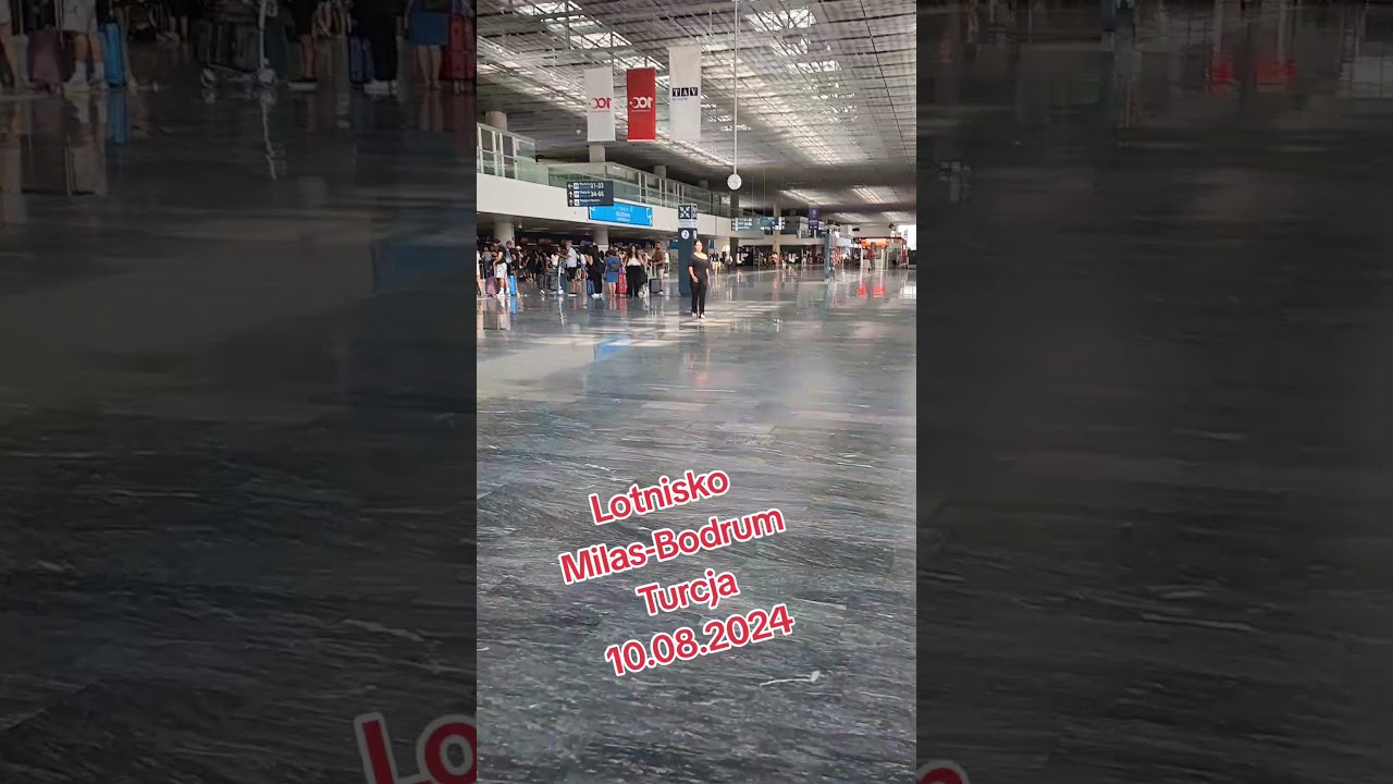 Lotnisko Milas Bodrum Turcja, brak tłum&oacute;w, wszystko na luzie