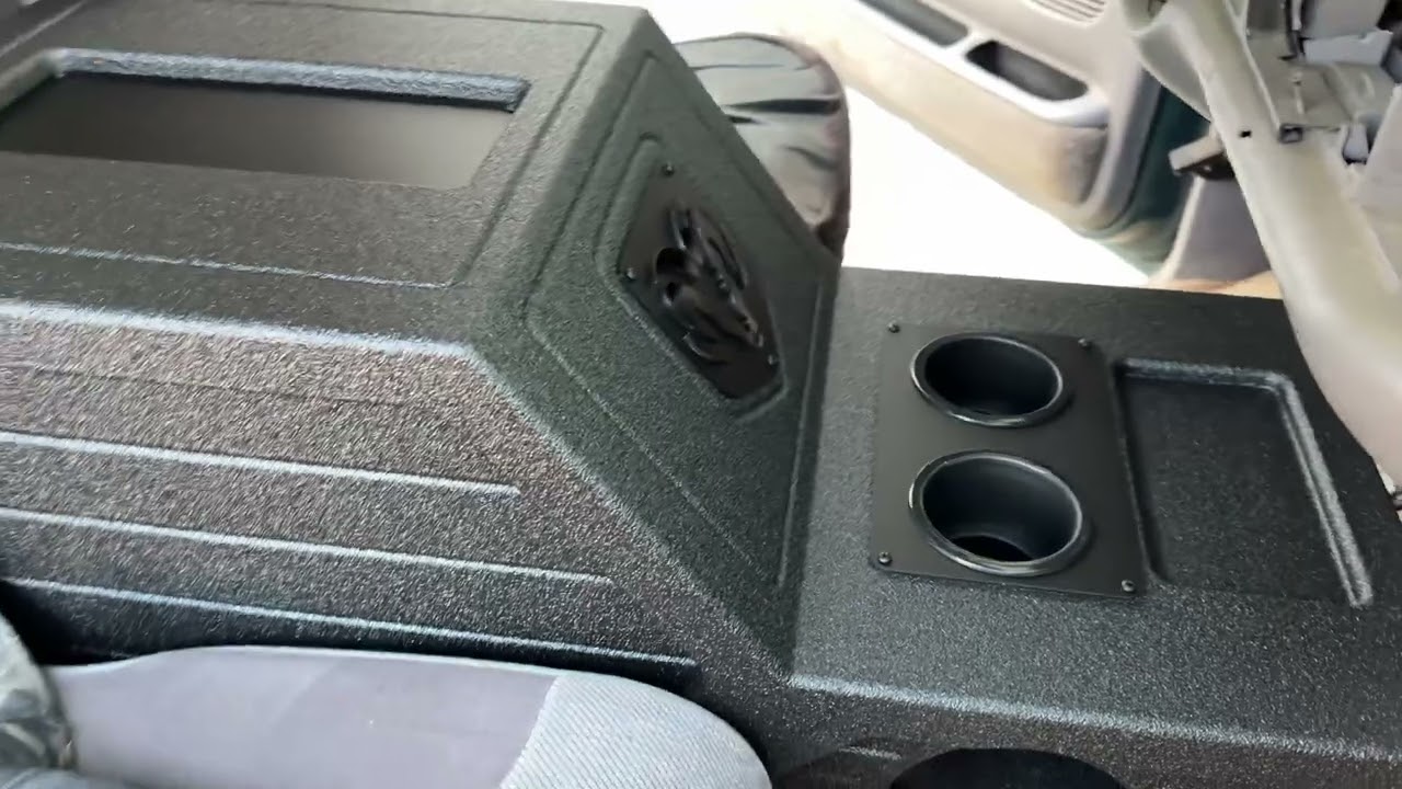 Dodge Ram 94-01 Center Console 8” Subwoofer Box Ported With 6.5” Speaker Cutout