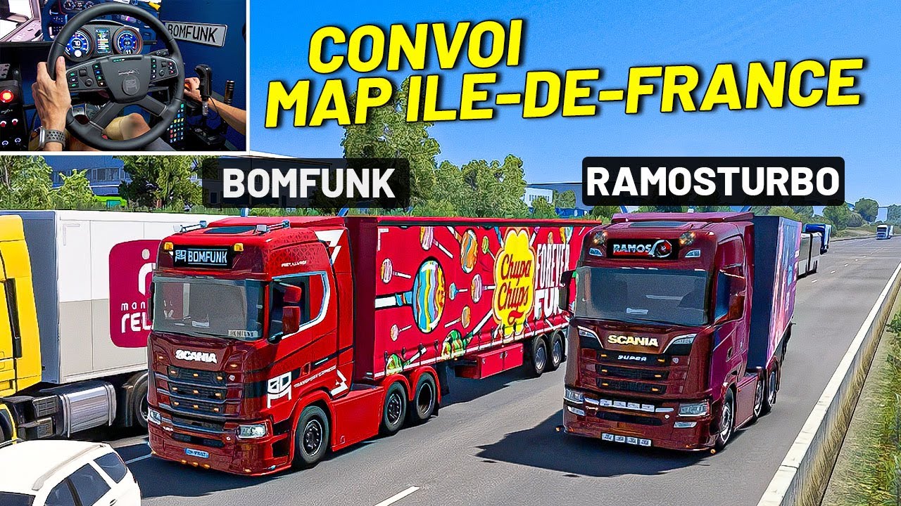 🚚 ON TRAVERSE L'ILE-DE-FRANCE À TAILLE RÉELLE AVEC @RamosTurbo (Euro Truck Simulator 2)