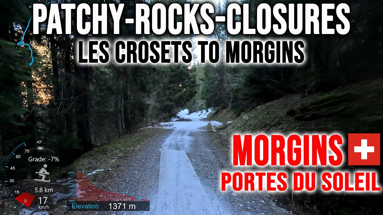 [4K] Skiing Les Crosets to Morgins, Patchy - Rocks - Closures, Portes du Soleil Suisse, GoPro HERO13